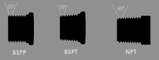 BSP 대 NPT 나사형 피팅